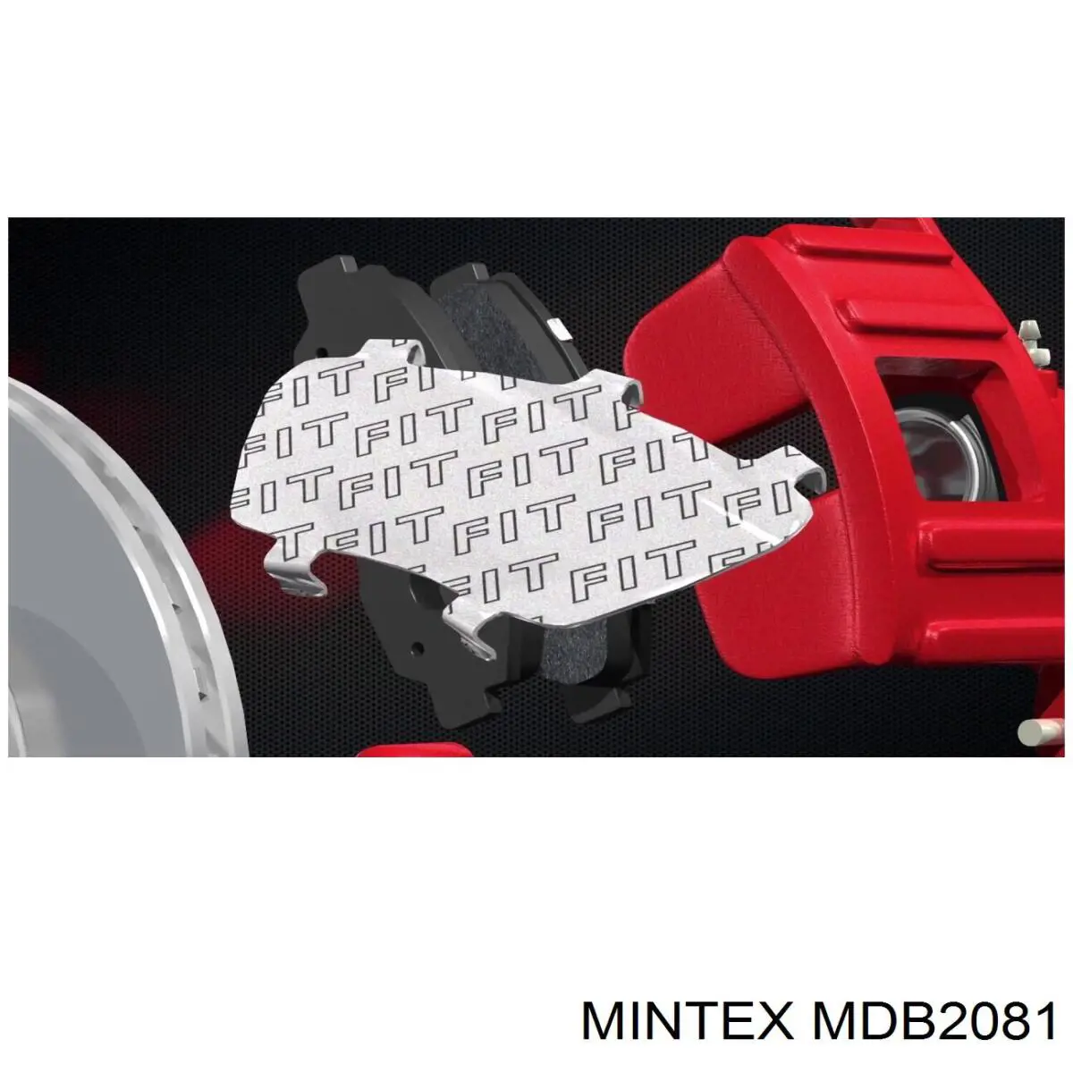 MDB2081 Mintex колодки тормозные задние дисковые
