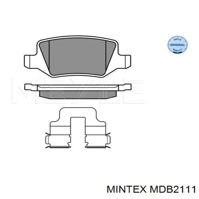 MDB2111 Mintex Колодки тормозные дисковые комплект