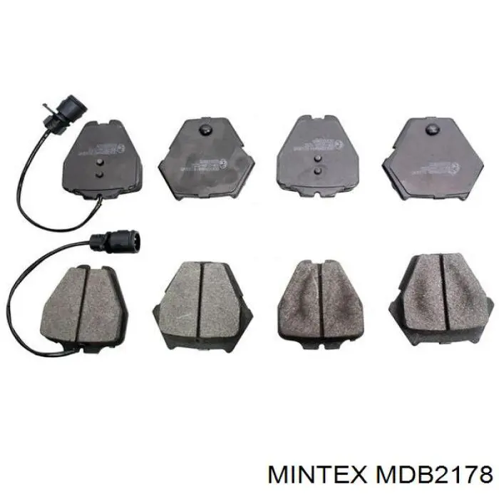 Колодки тормозные передние дисковые Mintex MDB2178