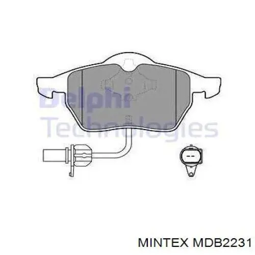 Купить MDB2231 Mintex Колодки тормозные