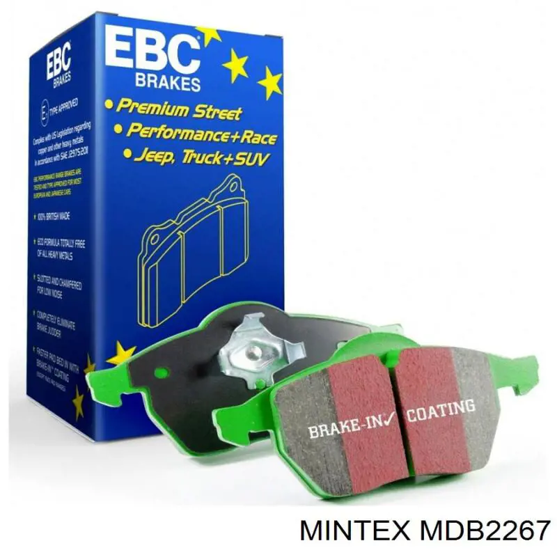 Купить MDB2267 Mintex Колодки тормозные