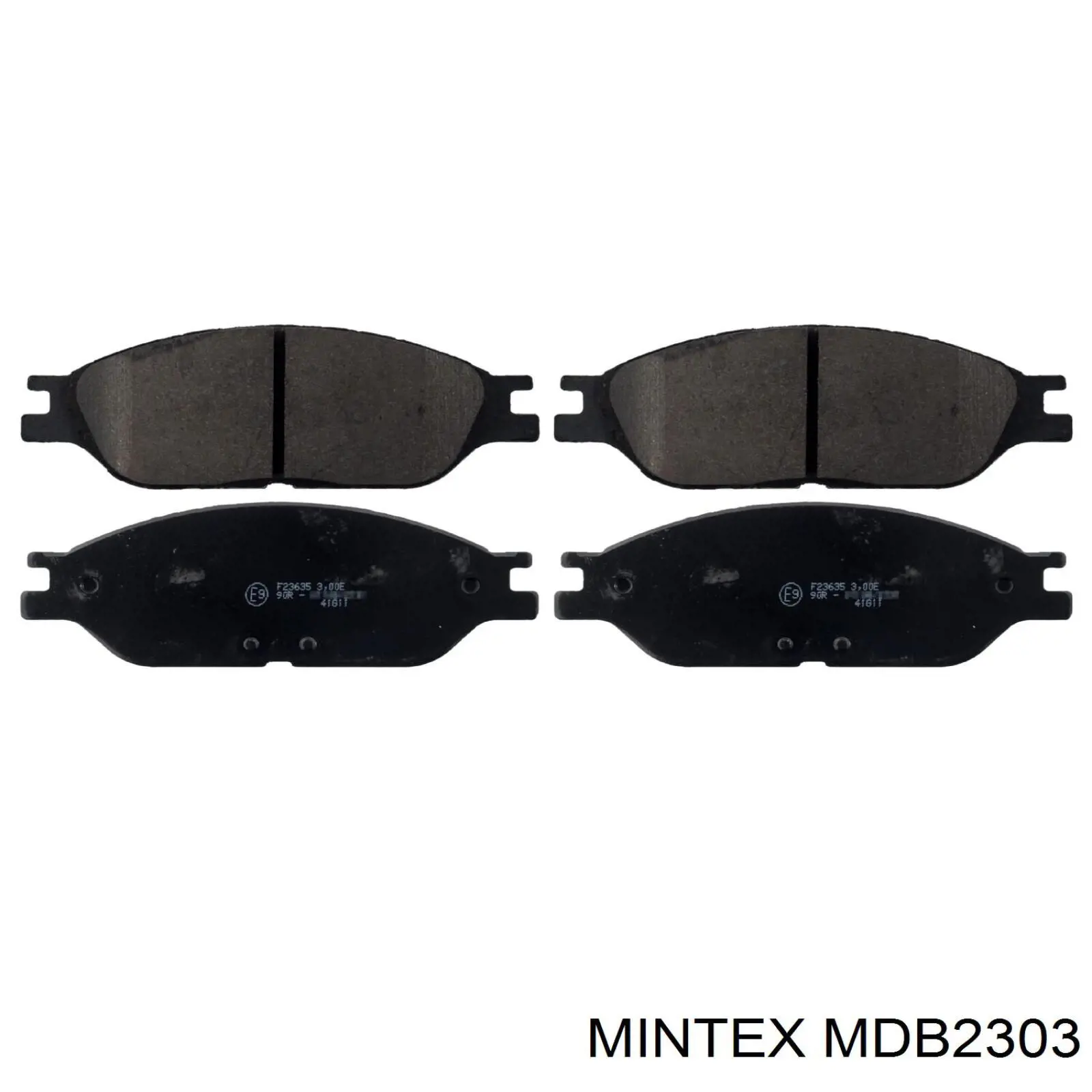 MDB2303 Mintex колодки тормозные передние дисковые