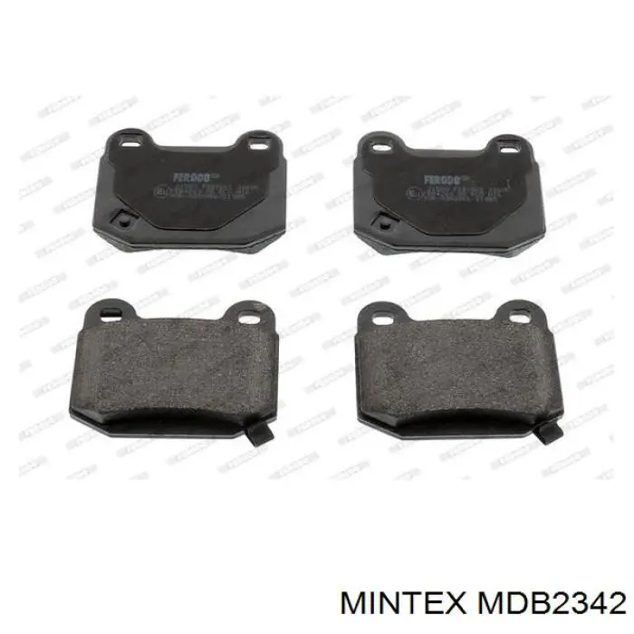 mdb2342 Mintex колодки тормозные задние дисковые