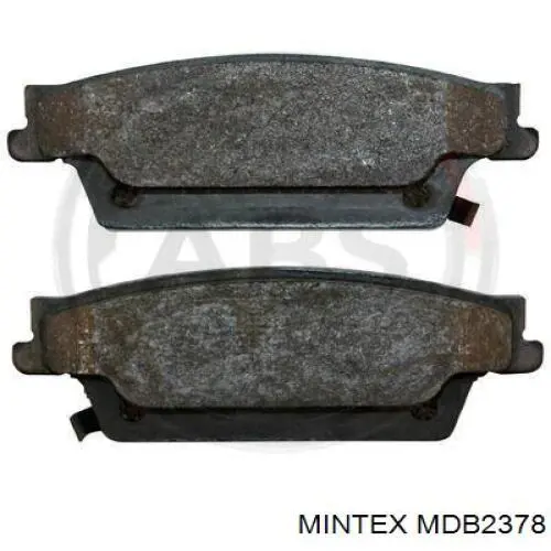MDB2378 Mintex колодки тормозные задние дисковые