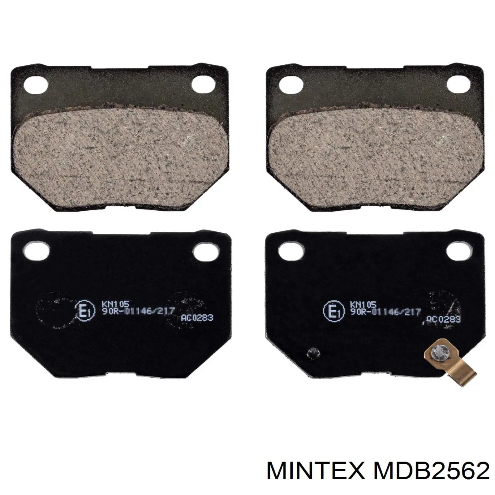 MDB2562 Mintex задние тормозные колодки
