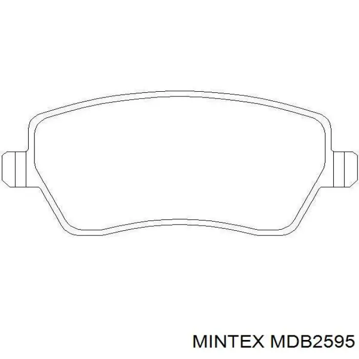 Передние тормозные колодки MDB2595 Mintex