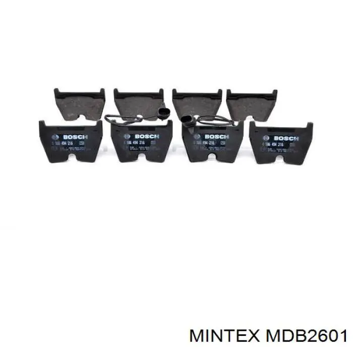 MDB2601 Mintex колодки тормозные передние дисковые