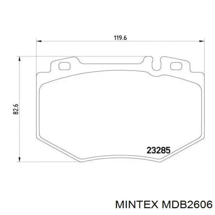 Колодки Mintex MDB2606 цена, от 41.90 USD