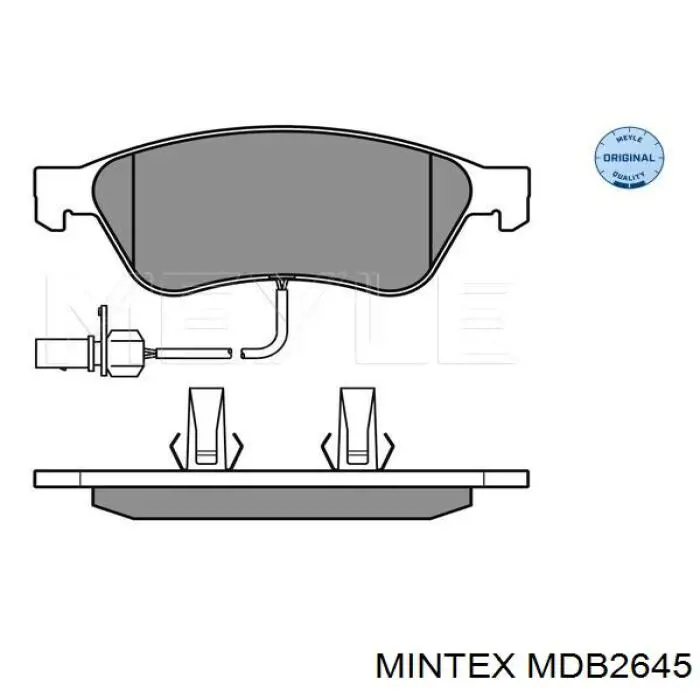 Передние тормозные колодки MDB2645 Mintex