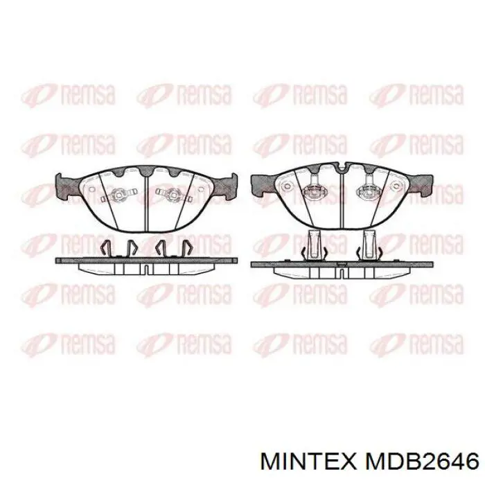 Колодки Mintex MDB2646 цена, от 58.49 USD