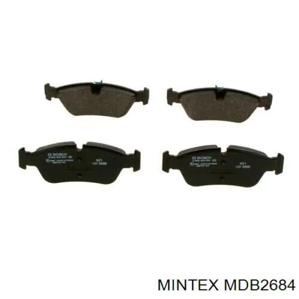 Передние тормозные колодки MDB2684 Mintex