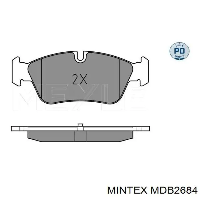 Колодки Mintex MDB2684 цена, от 40.72 USD