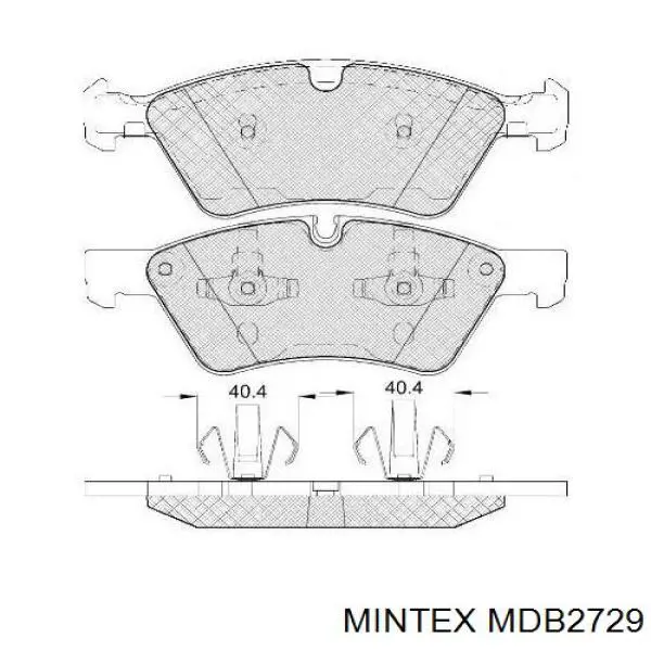Колодки Mintex MDB2729 цена, от 43.07 USD