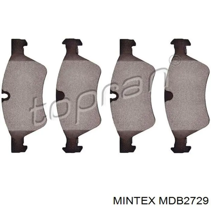 Купить MDB2729 Mintex Колодки тормозные