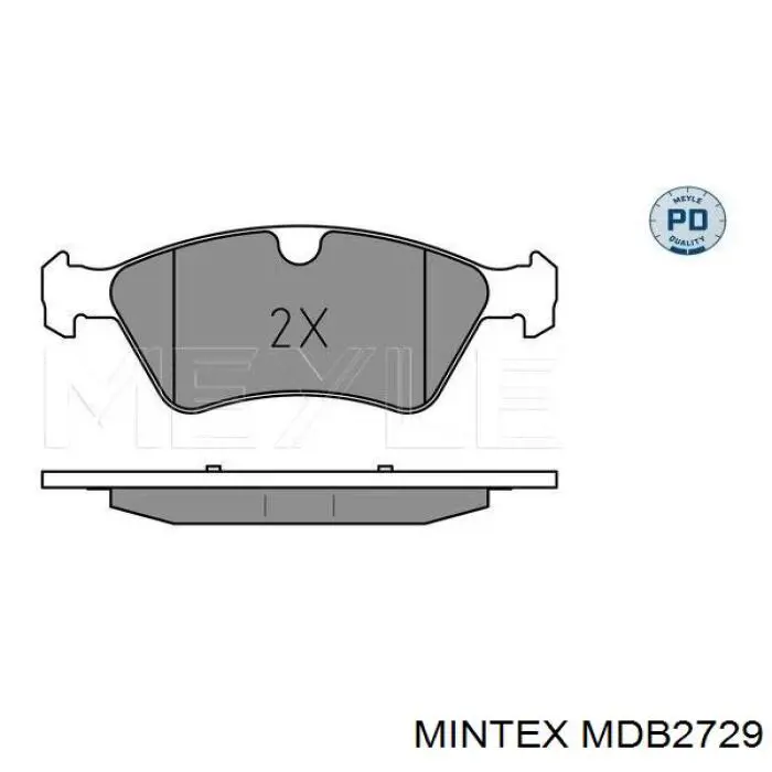 Колодки Mintex MDB2729 цена, от 43.07 USD