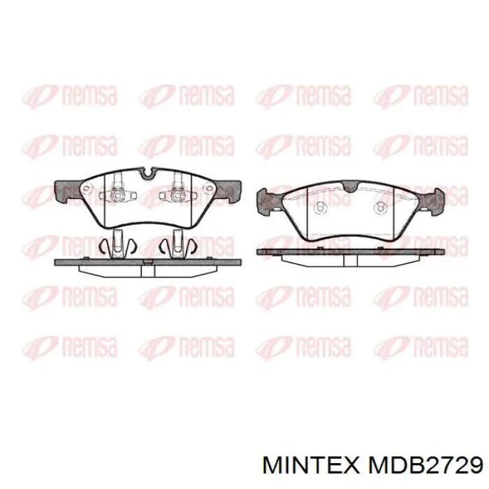 Купить MDB2729 Mintex Колодки тормозные