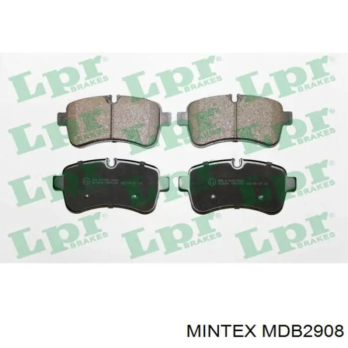 Задние тормозные колодки MDB2908 Mintex