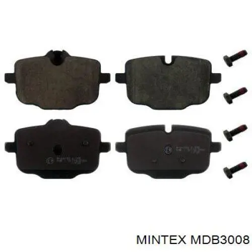 MDB3008 Mintex колодки тормозные задние дисковые