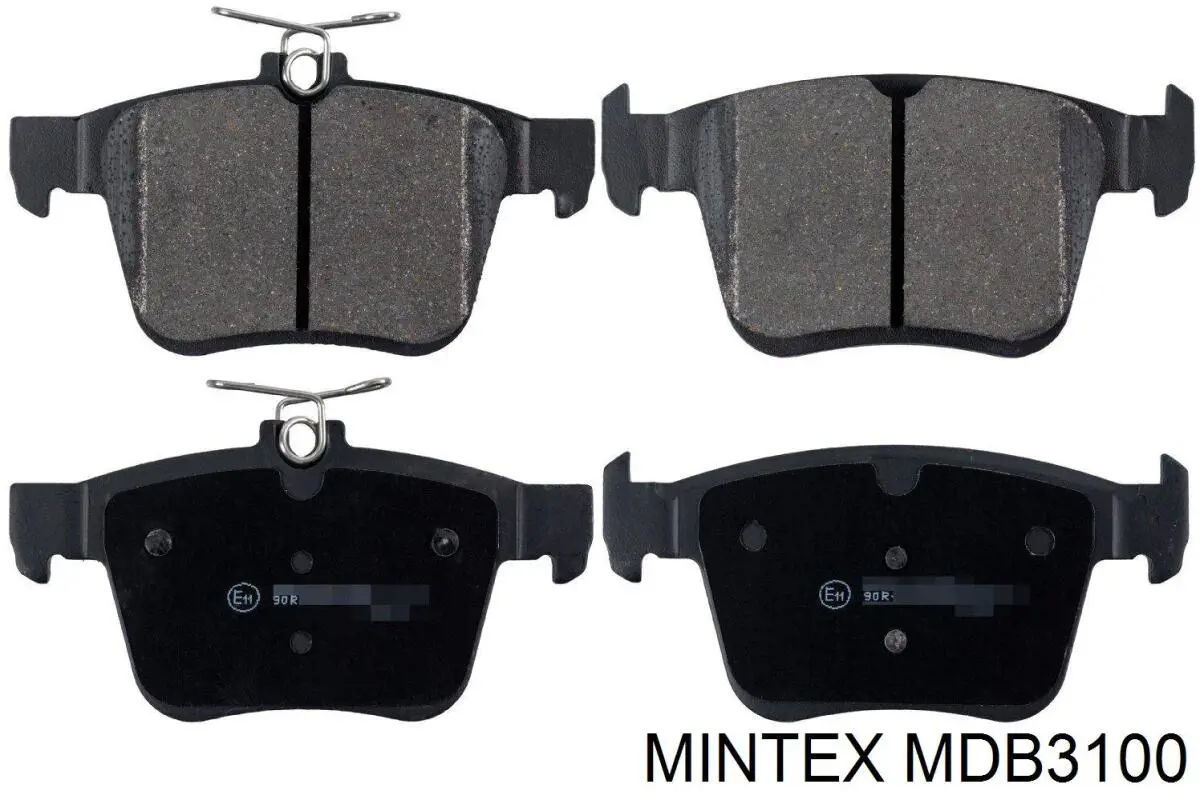 MDB3100 Mintex Колодки тормозные дисковые комплект