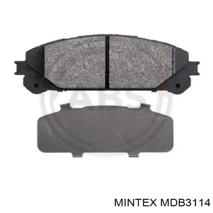 MDB3114 Mintex колодки тормозные передние дисковые