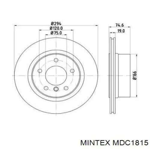 MDC1815 Mintex тормозные диски