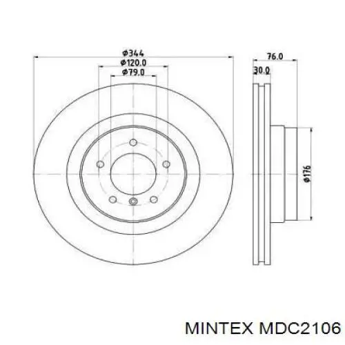 MDC2106 Mintex тормозные диски