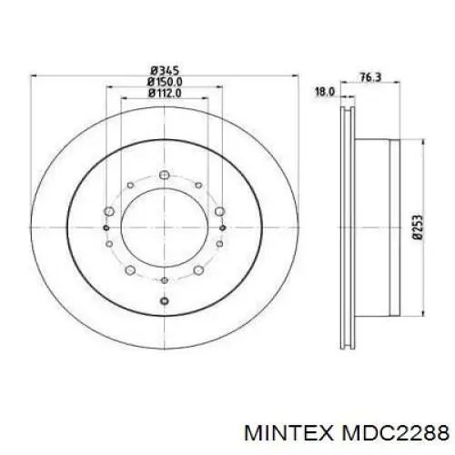 Тормозные диски MDC2288 Mintex