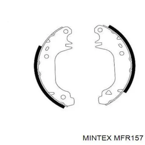 Задние барабанные колодки MFR157 Mintex