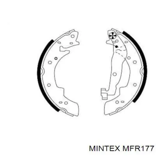 MFR177 Mintex колодки тормозные задние барабанные