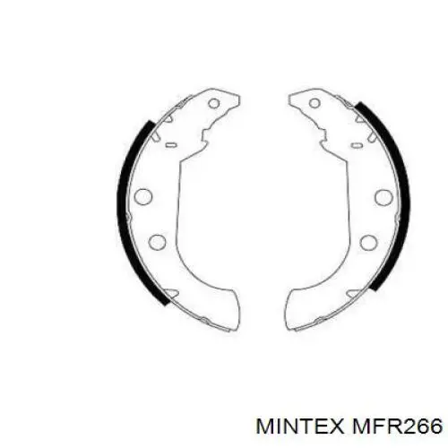 MFR266 Mintex колодки тормозные задние барабанные