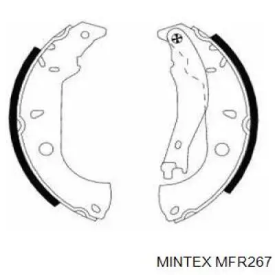 MFR267 Mintex колодки тормозные задние барабанные