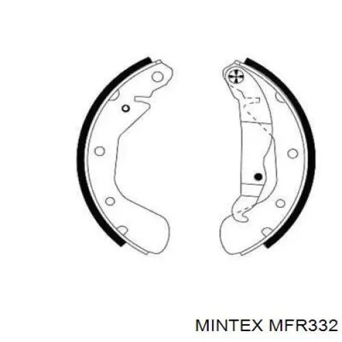 MFR332 Mintex колодки тормозные задние барабанные