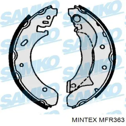 Купить MFR363 Mintex Задние барабанные тормозные колодки