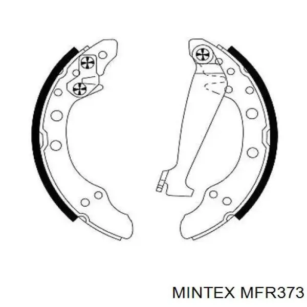 Задние барабанные колодки MFR373 Mintex