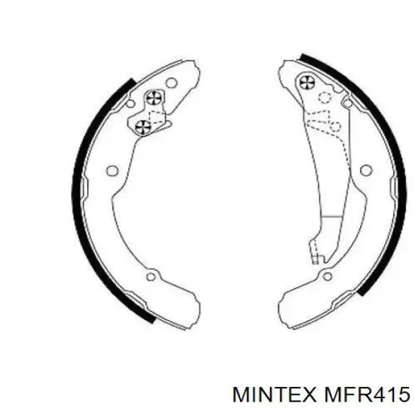 Колодки тормозные задние барабанные Mintex MFR415