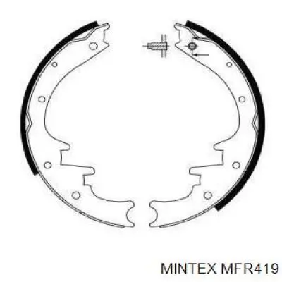 Задние барабанные колодки MFR419 Mintex