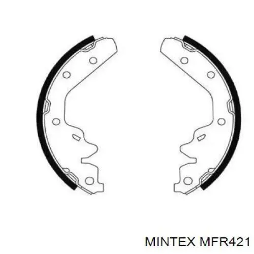 MFR421 Mintex колодки тормозные задние барабанные