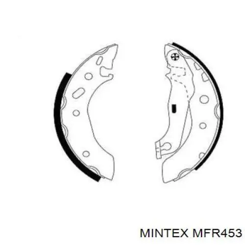 MFR453 Mintex колодки тормозные задние барабанные