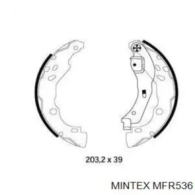 MFR536 Mintex колодки тормозные задние барабанные