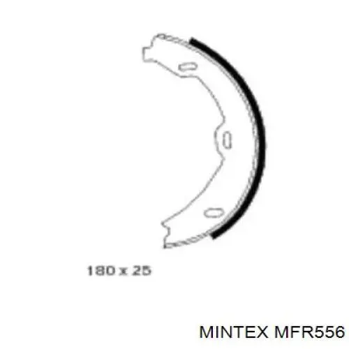 Колодки ручника MFR556 Mintex