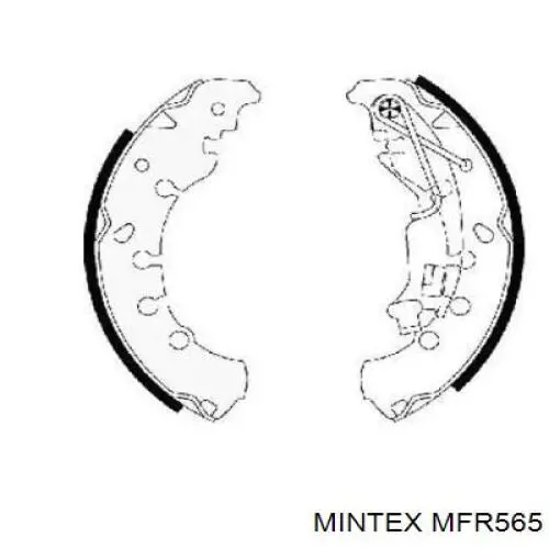 MFR565 Mintex колодки тормозные задние барабанные