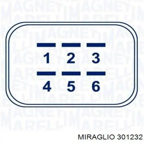 Купить 301232 Miraglio Стеклоподъемник (механизм перемещения стекла)