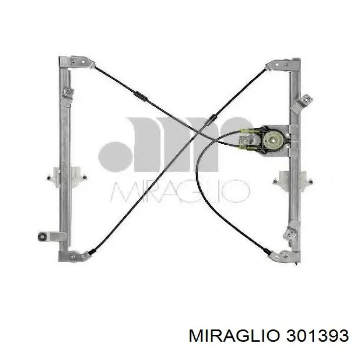 Mecanismo de elevalunas, puerta delantera derecha 301393 Miraglio