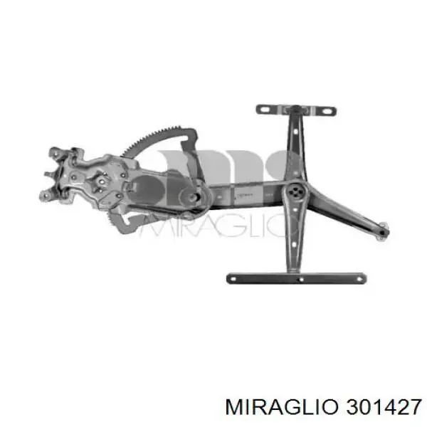 1648893680 Peugeot/Citroen mecanismo de acionamento de vidro da porta dianteira direita