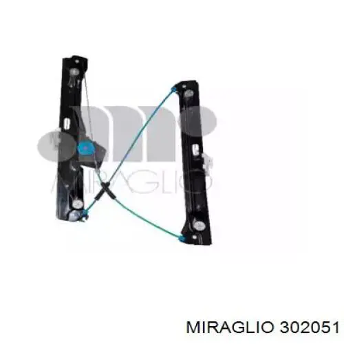 302051 Miraglio mecanismo de acionamento de vidro da porta dianteira esquerda