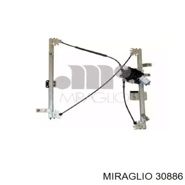 30886 Miraglio mecanismo de acionamento de vidro da porta dianteira esquerda