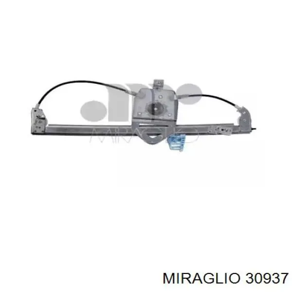 00009222N5 Peugeot/Citroen mecanismo de acionamento de vidro da porta dianteira direita