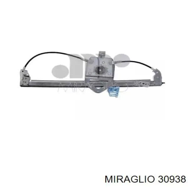 00009221AQ Peugeot/Citroen mecanismo de acionamento de vidro da porta dianteira esquerda