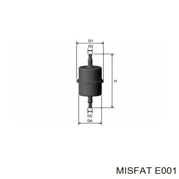 E001 Misfat топливный фильтр