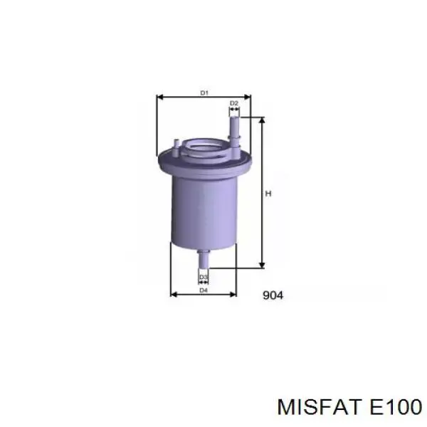 E100 Misfat топливный фильтр